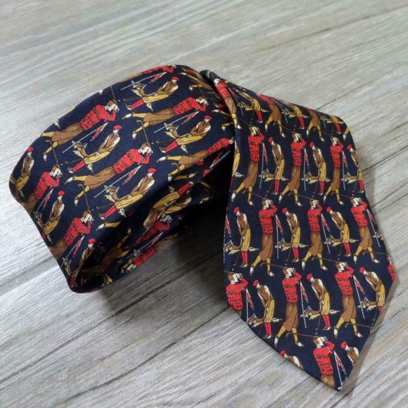 Salvatore Ferragamo Italian silk mens' tie - Picture 6 of 8